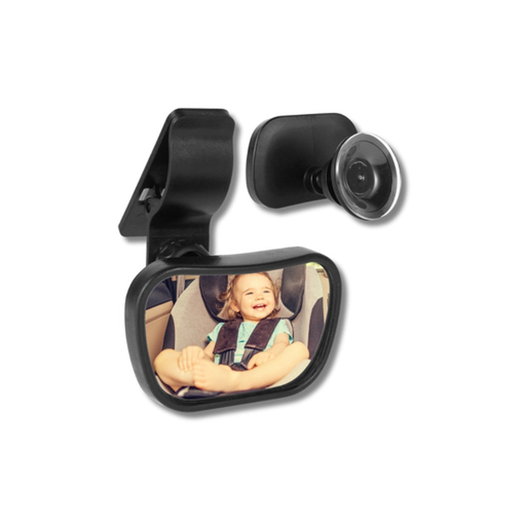 Shatterproof Car Seat Mirror – Black