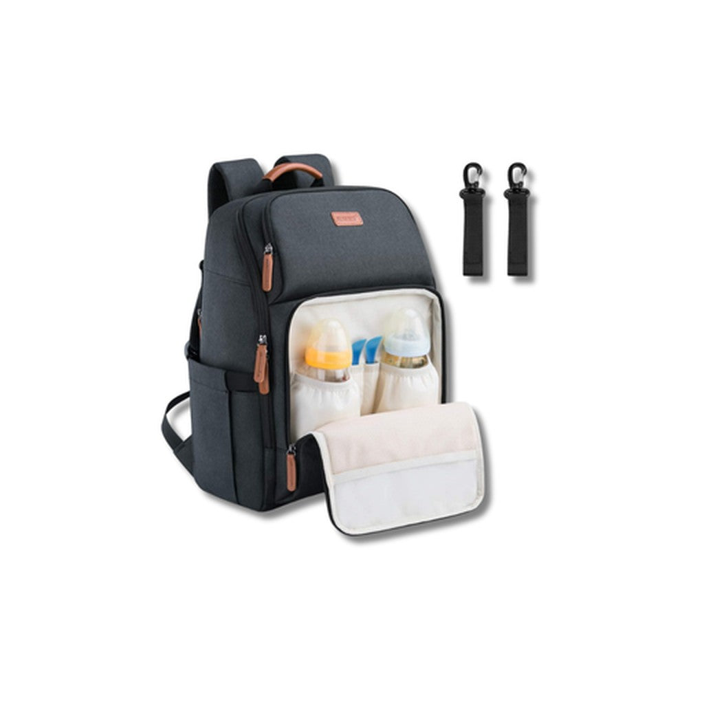 Water-Resistant Nappy Bag Backpack – Black
