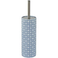 Patterned toilet brush holder in sky blue